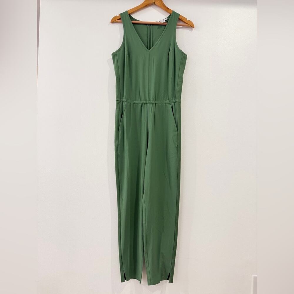 Athleta Brooklyn Sleeveless Jumpsuit Size 0 Vineyard Green Athleisure